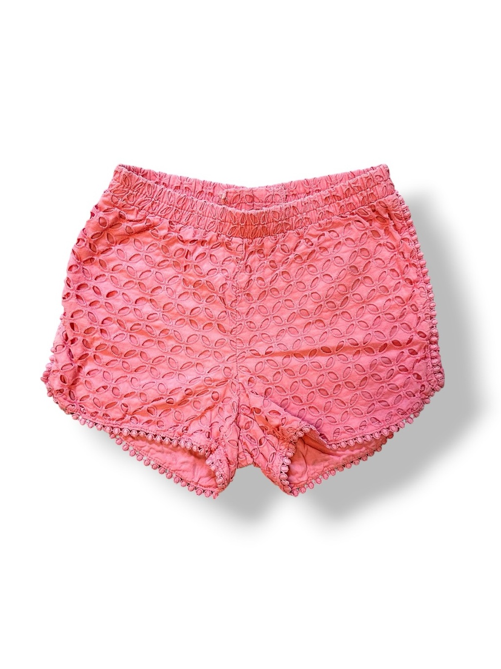Lilly Pulitzer for Target | Laser Cut Eyelet Pom Pom Trim Pull-On Shorts (6/6X)